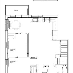 Corner suite layout